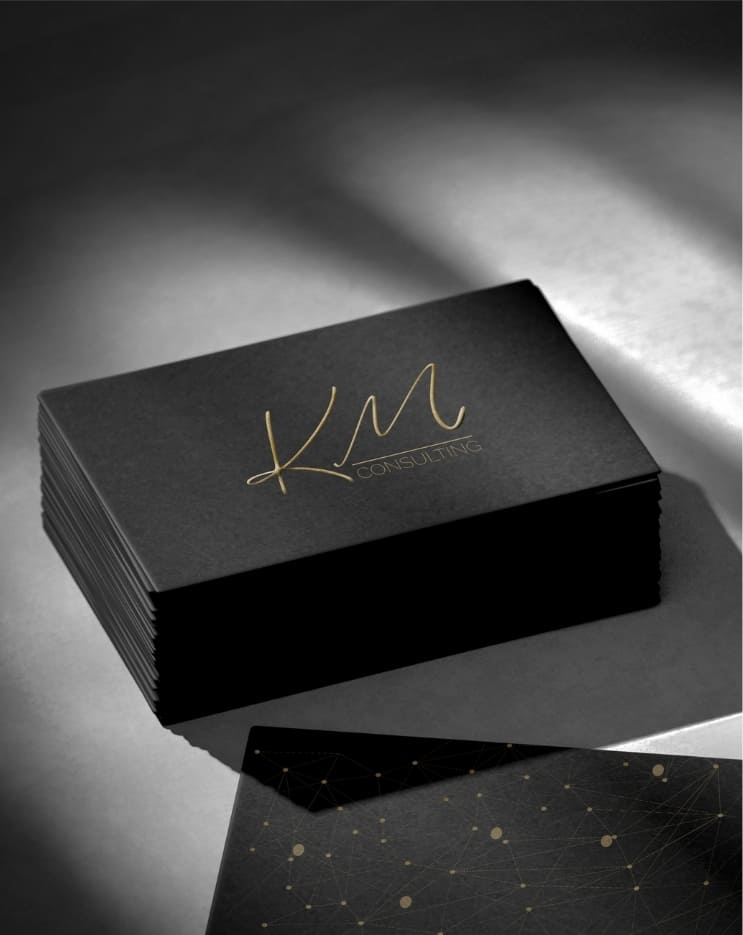 KM CONSULTING - IDENTIDADE VISUAL REALIZADA PELA AROS